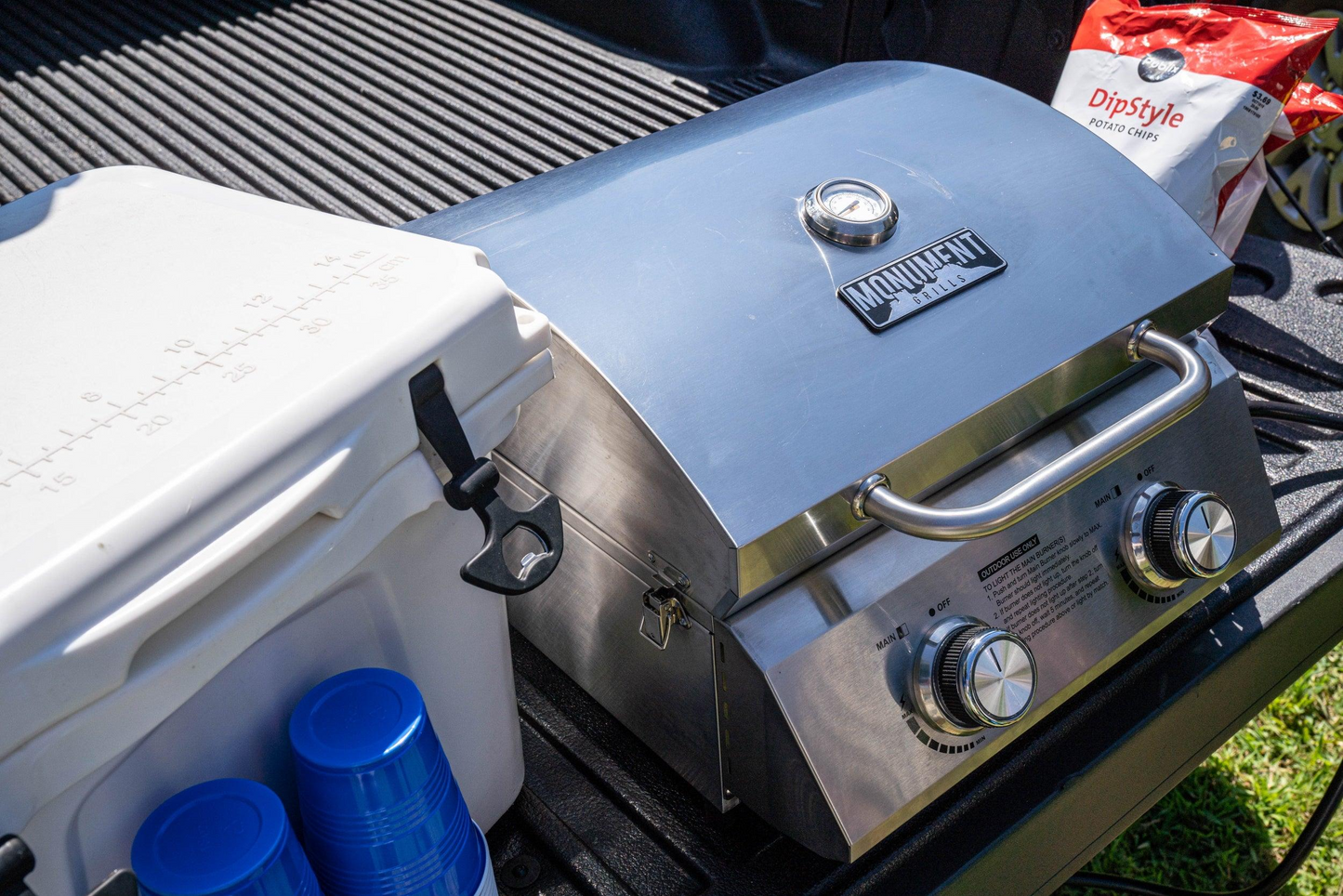 Monument Grills 13742 | Stainless Tabletop Gas Grill