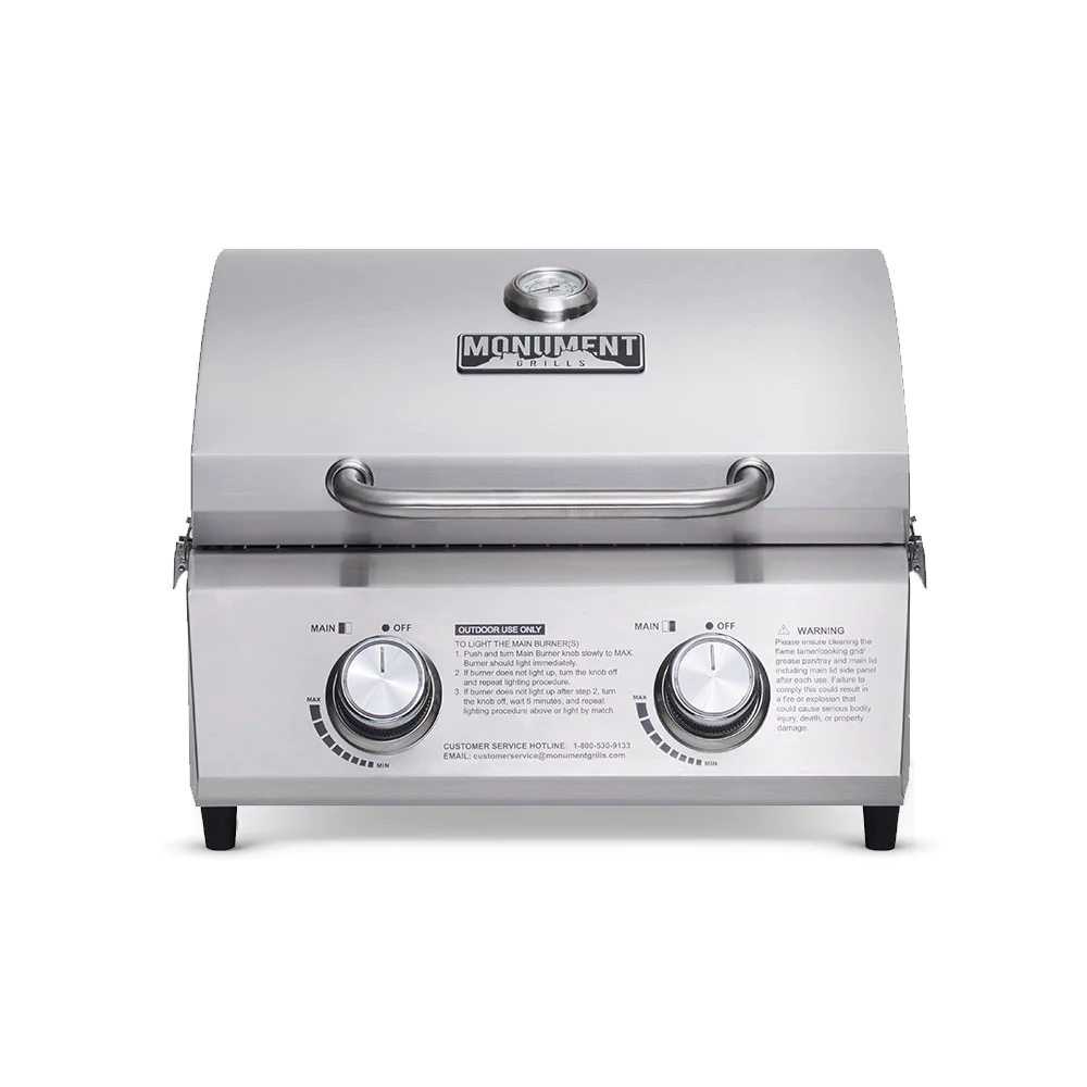 Monument Grills 13742 | Stainless Tabletop Gas Grill