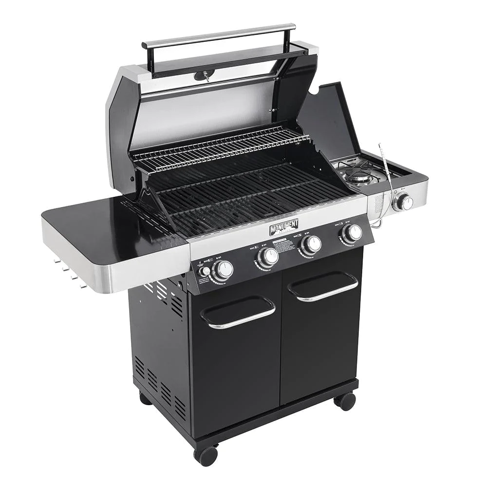 Monument Grills 24633 | 4-Burner Black Propane Gas Grill