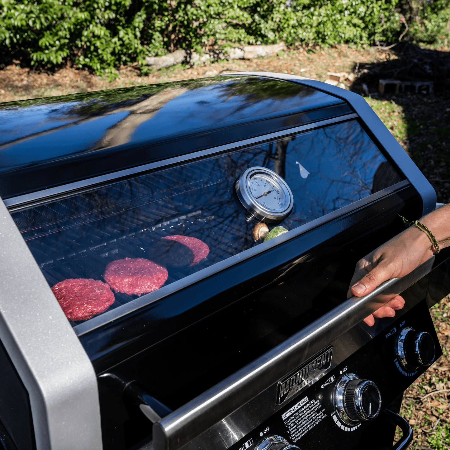 Monument Grills 24633 | 4-Burner Black Propane Gas Grill