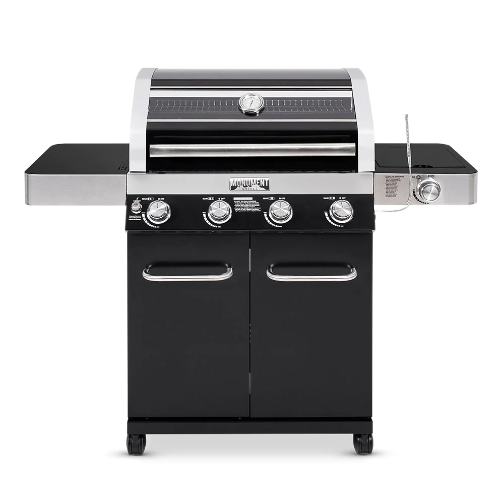 Monument Grills 24633 | 4-Burner Black Propane Gas Grill