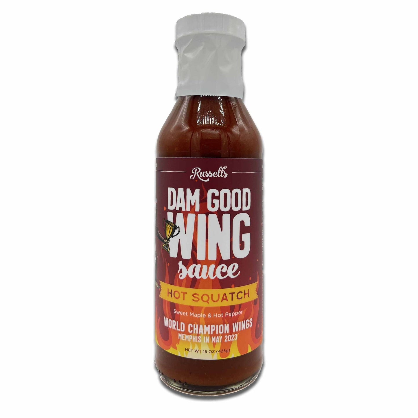 Russell's DAM GOOD BBQ Hot Squatch Wing Sauce