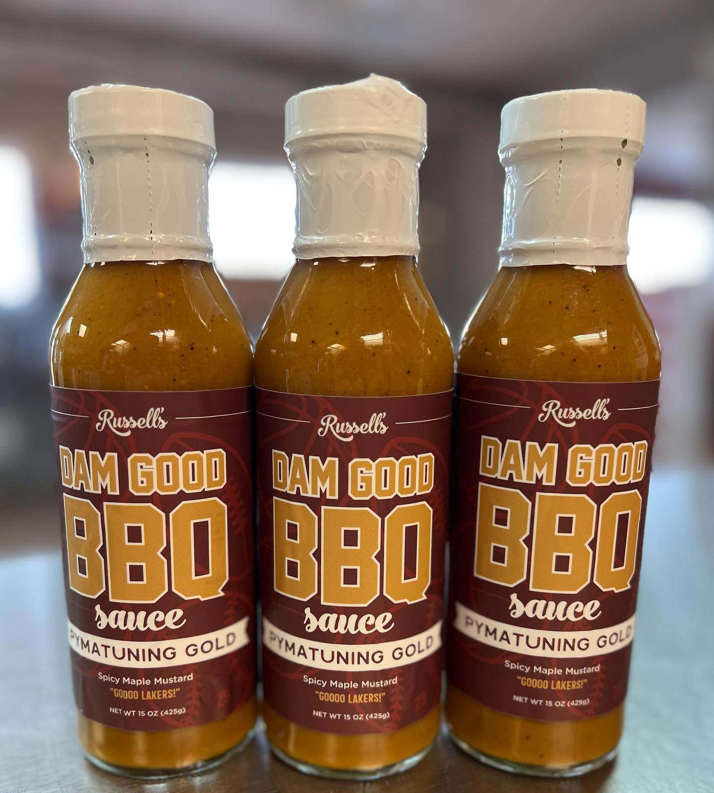 Russell's DAM GOOD BBQ Pymatuning Gold Sauce