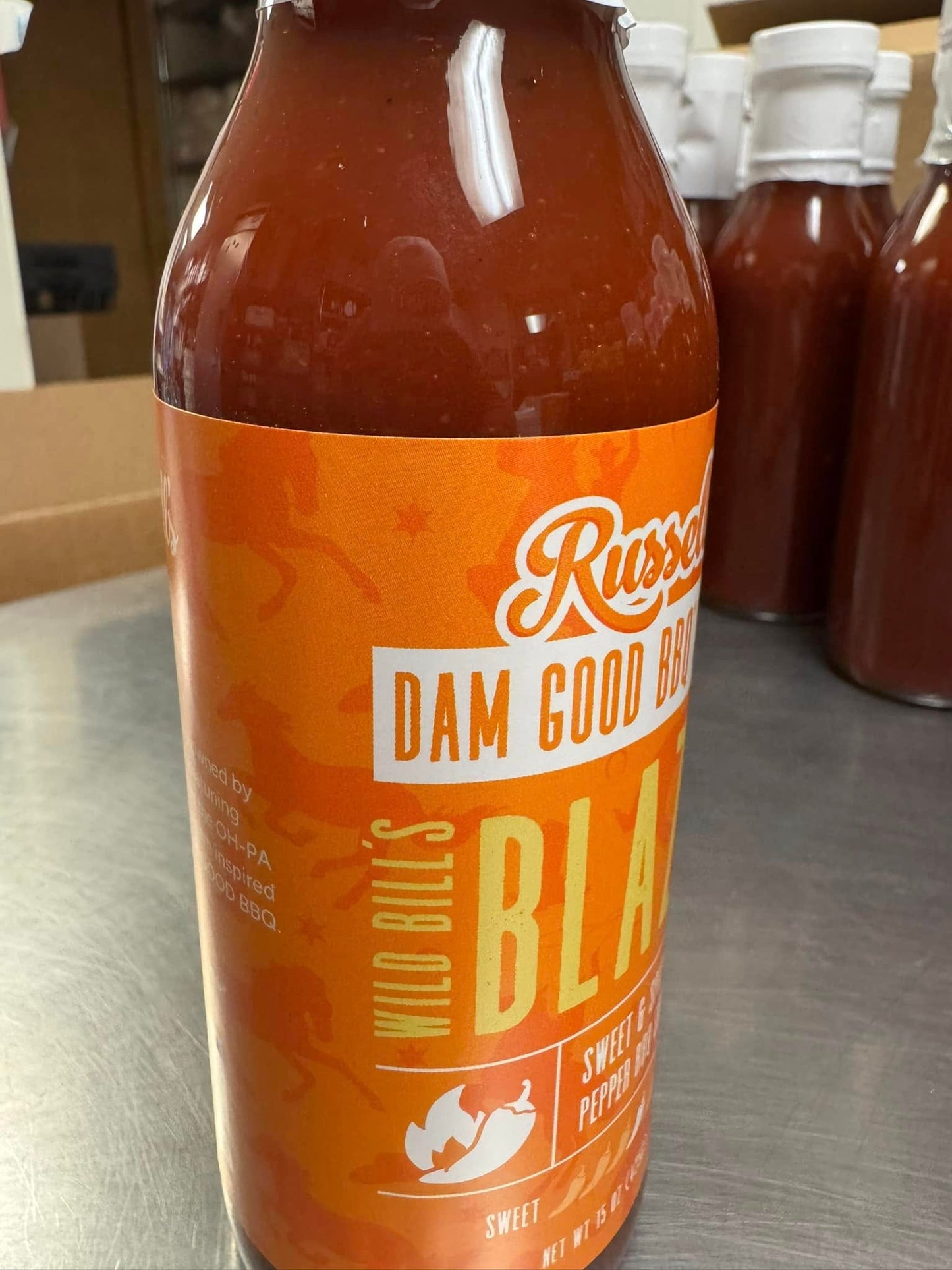 Russell's DAM GOOD BBQ Wild Bill's Blazin' Sauce