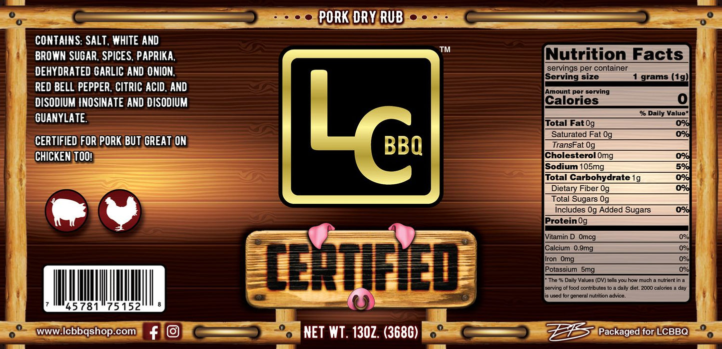 LC BBQ Certified Rub