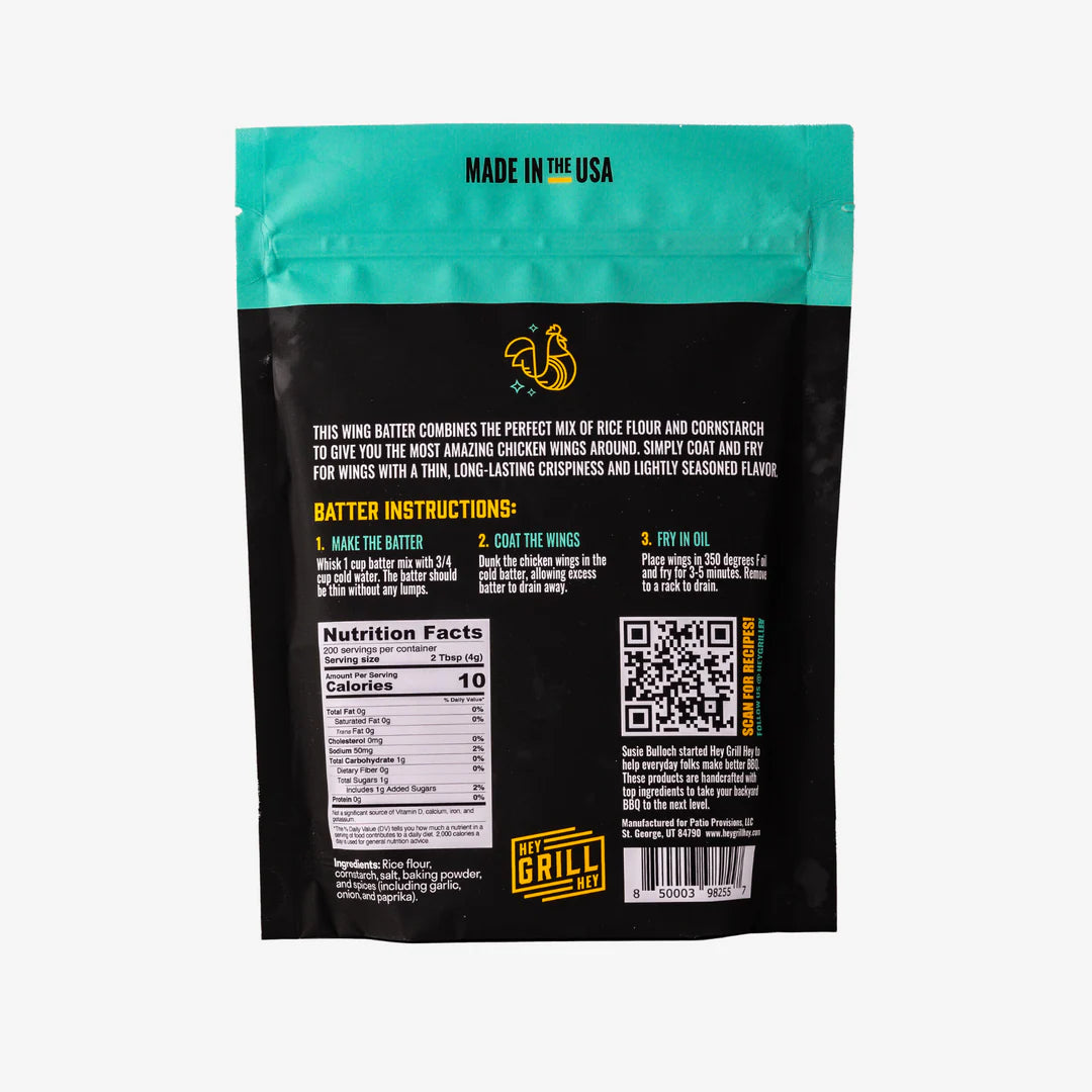 Hey Grill Hey Crispy Chicken Wing Batter