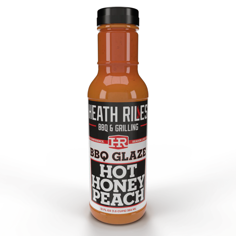 Heath Riles Hot Honey Peach BBQ Glaze