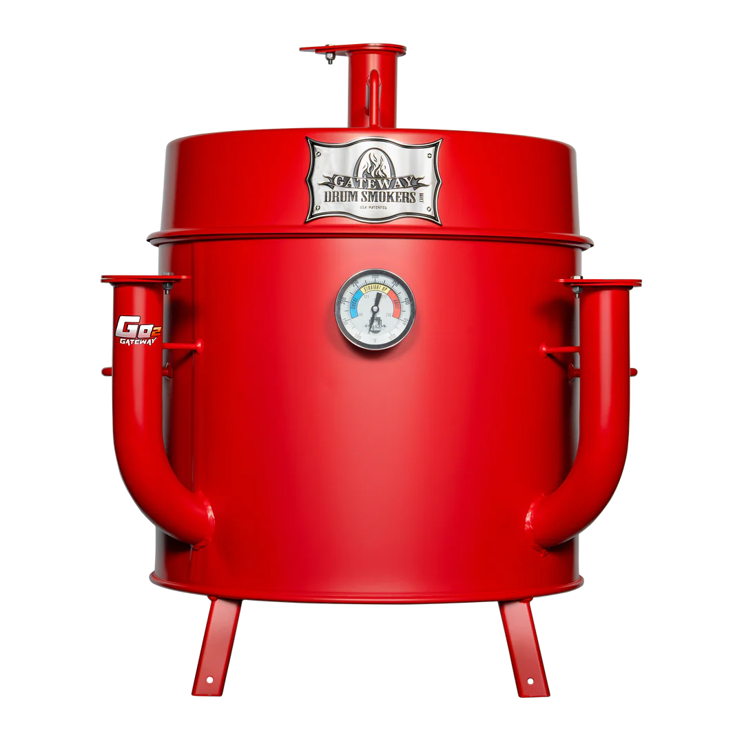 Gateway Drum Smoker GO2 Smoker and Grill - Matte Red