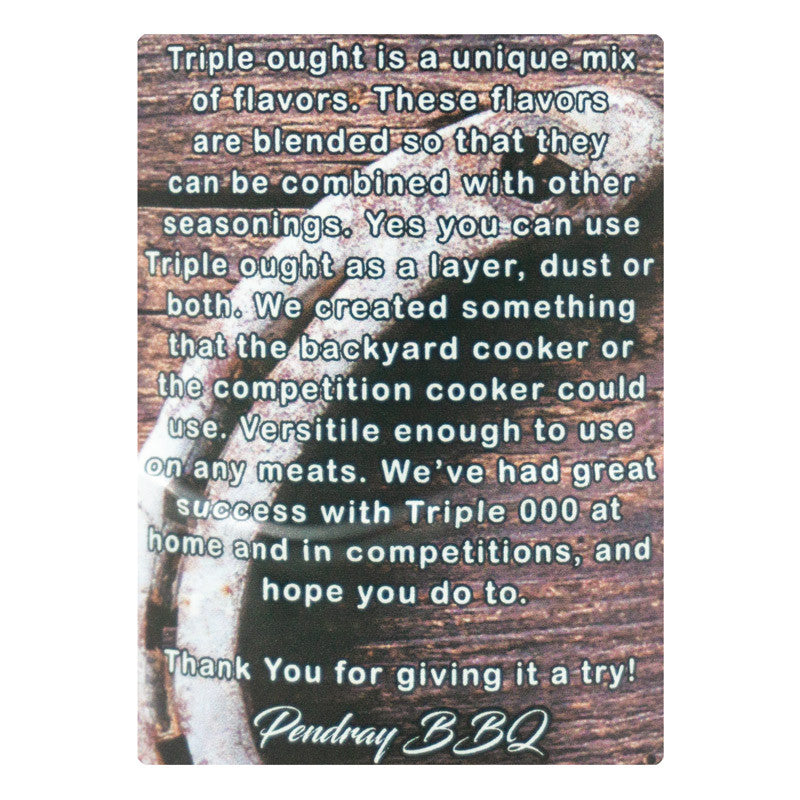 Pendray BBQ Triple Ought Steak N Beef Rub