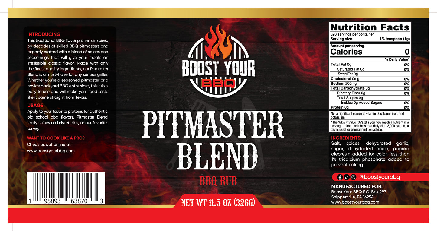 Boost Your BBQ Pitmaster Blend Rub