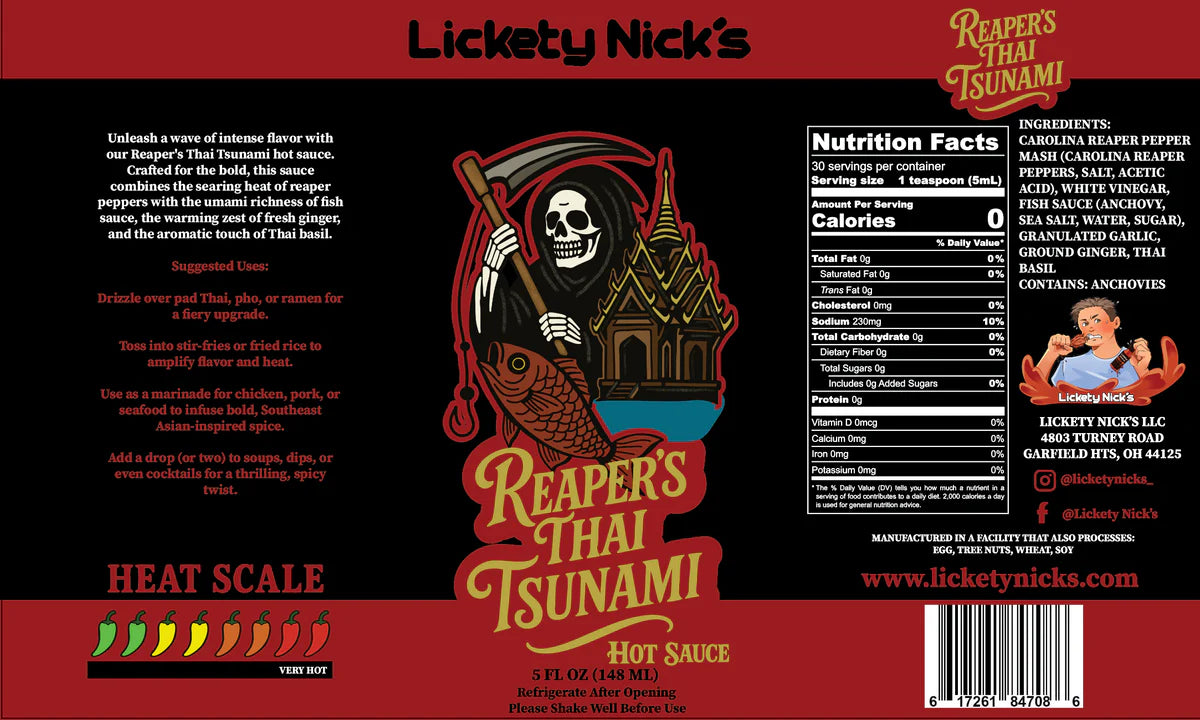 Lickety Nick's Reaper’s Thai Tsunami (Extreme Heat)
