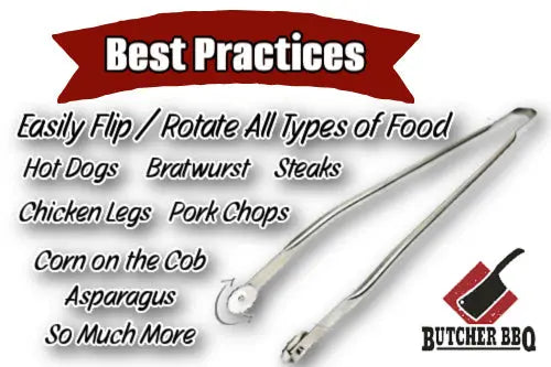 Butcher BBQ Rotating Barbecue Tongs