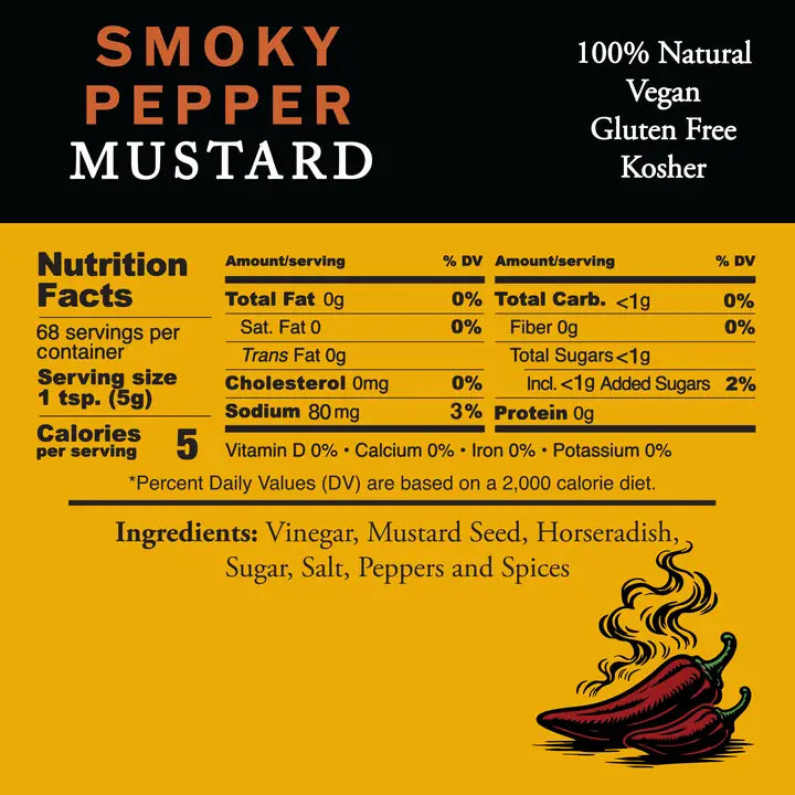 Pilsudski Mustard Co. Smoky Pepper