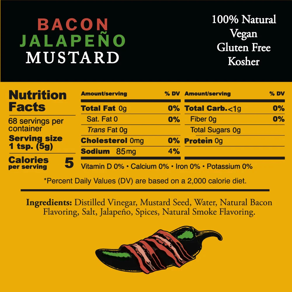 Pilsudski Mustard Co. Bacon Jalapeño Mustard