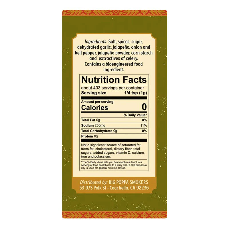 Big Poppa's Jallelujah Jalapeno Seasoning