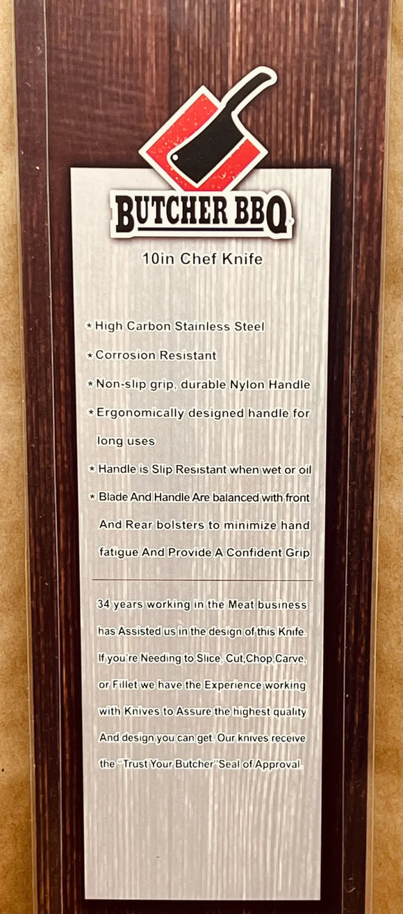Butcher BBQ 10 Inch Chef Knife