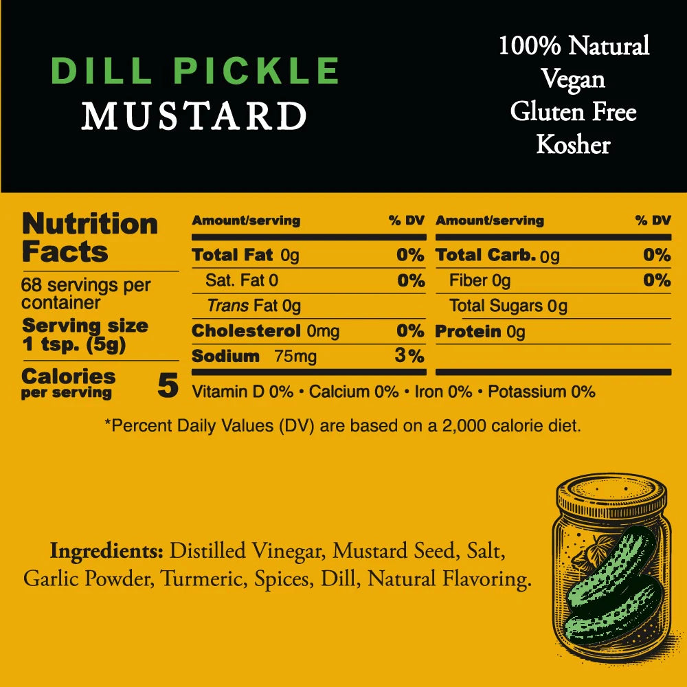 Pilsudski Mustard Co. Dill Pickle Mustard