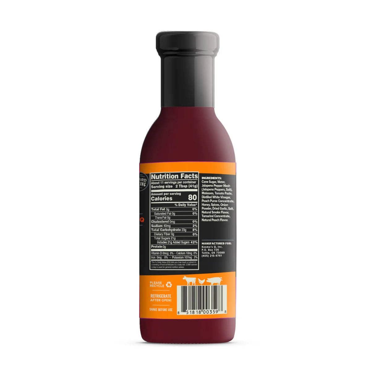 Kosmo's Q Honey Jalapeno BBQ Sauce