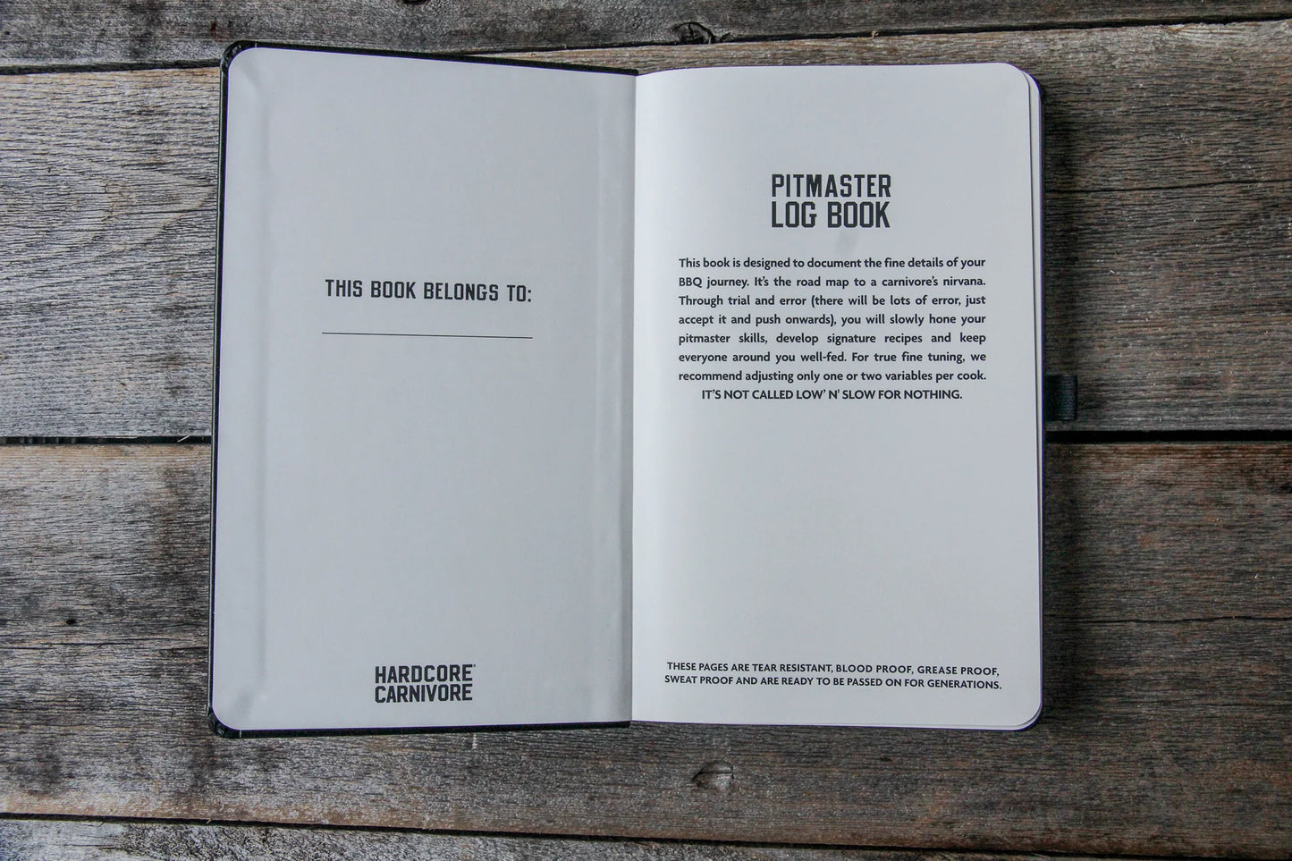 Hardcore Carnivore: Pitmaster Log Book