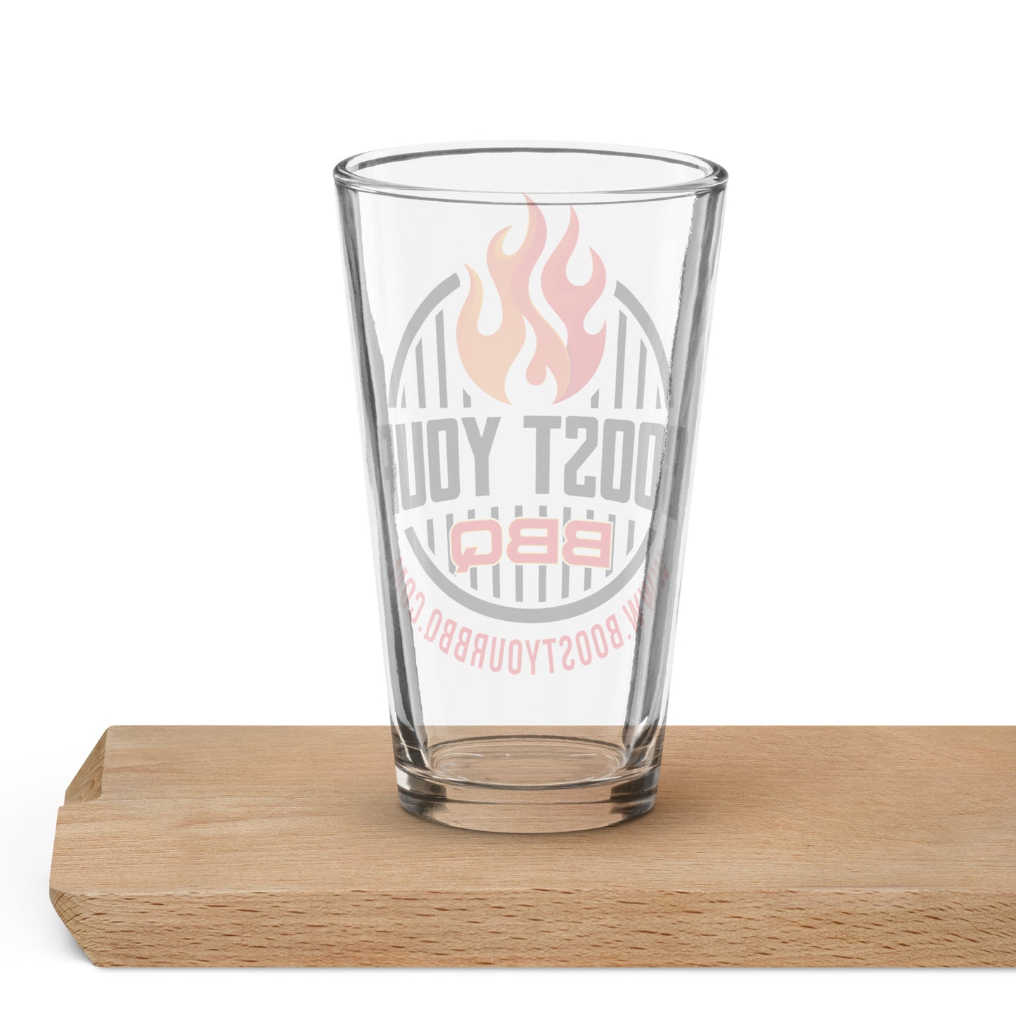Boost Your BBQ Shaker pint glass