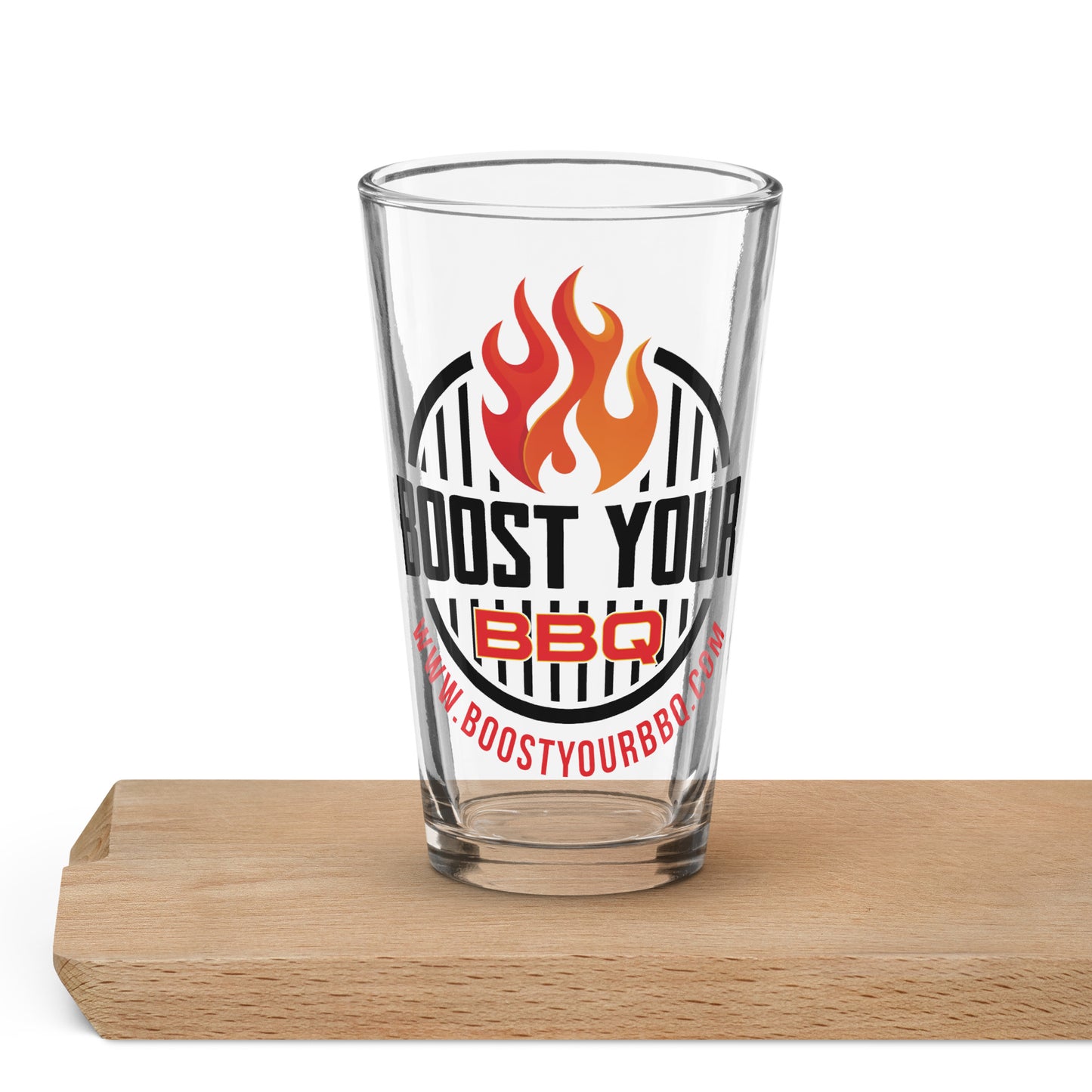 Boost Your BBQ Shaker pint glass