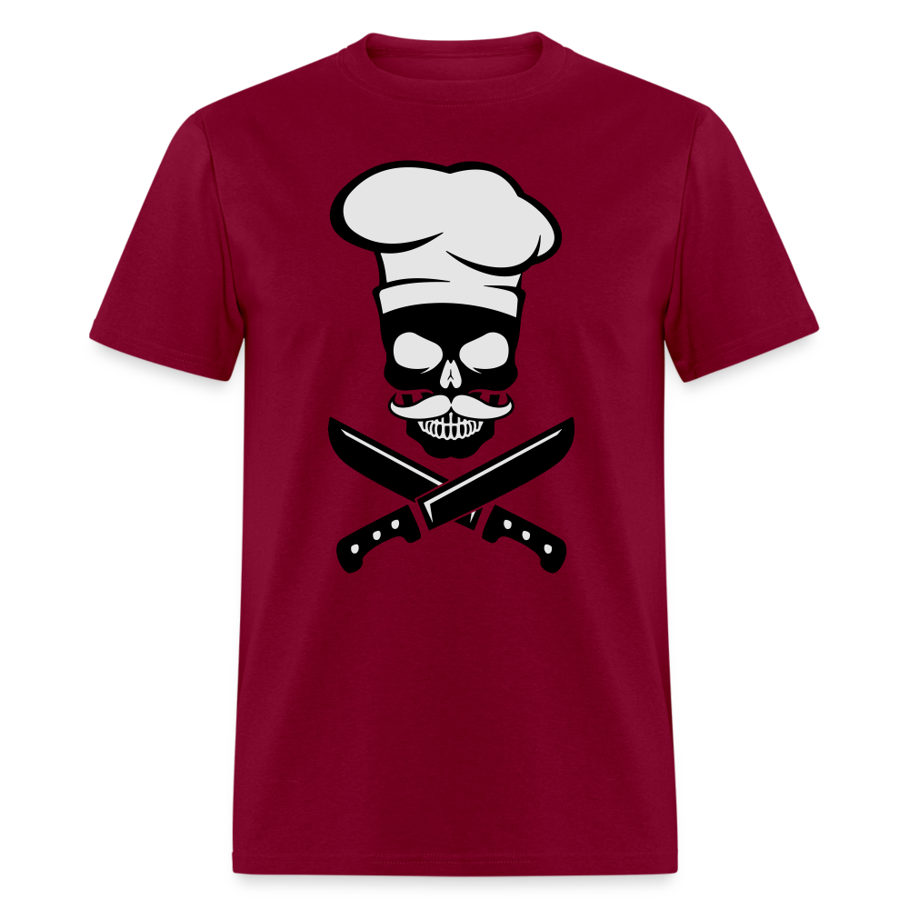 Skull Chef Classic T-Shirt - burgundy