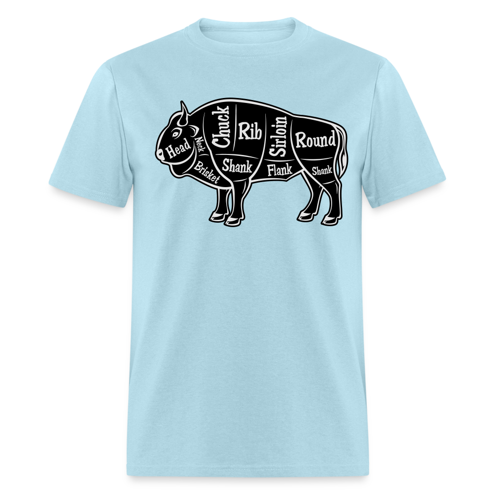 Bison Butcher Cut Unisex Classic T-Shirt - powder blue