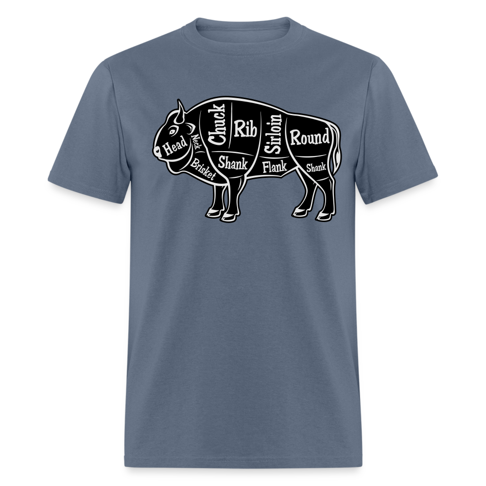 Bison Butcher Cut Unisex Classic T-Shirt - denim