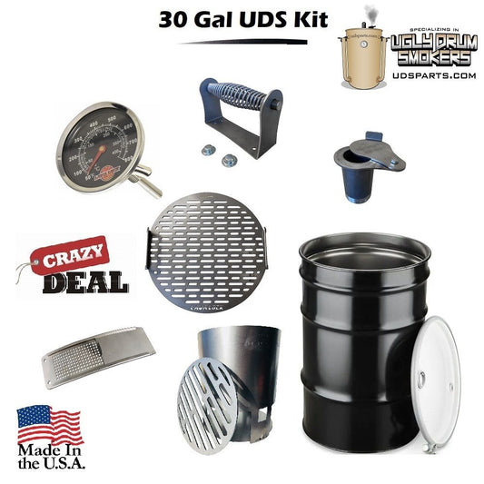 30 gallon Drum Smoker Kit Complete with Drum