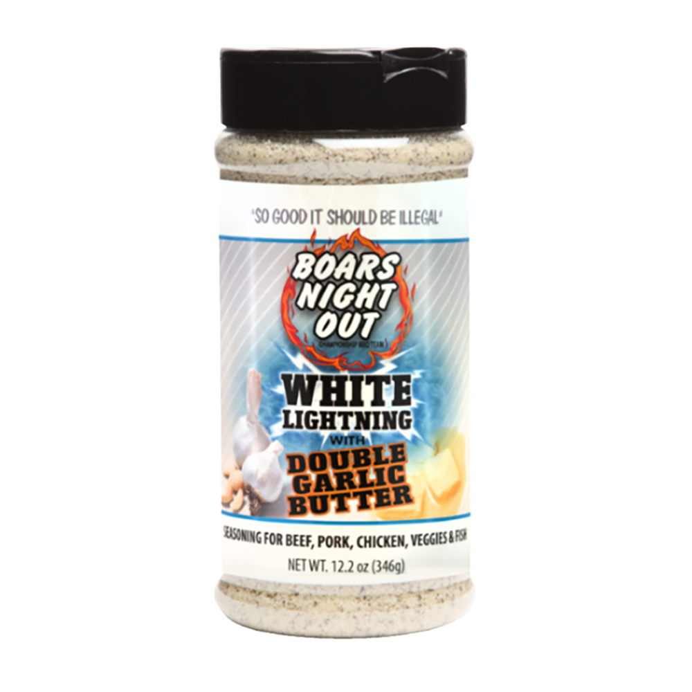 Boar's Night Out - White Lightning with Double Garlic Butter