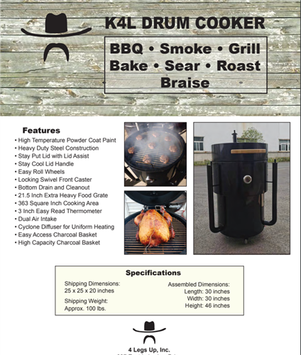 K4L Drum Smoker