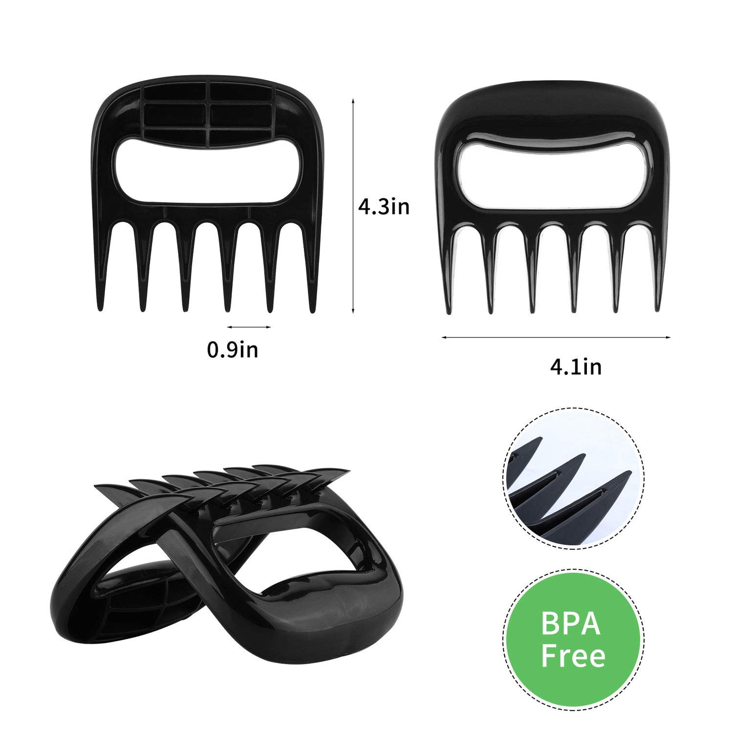 BBQ Meat Shredding Claws (Full Set)