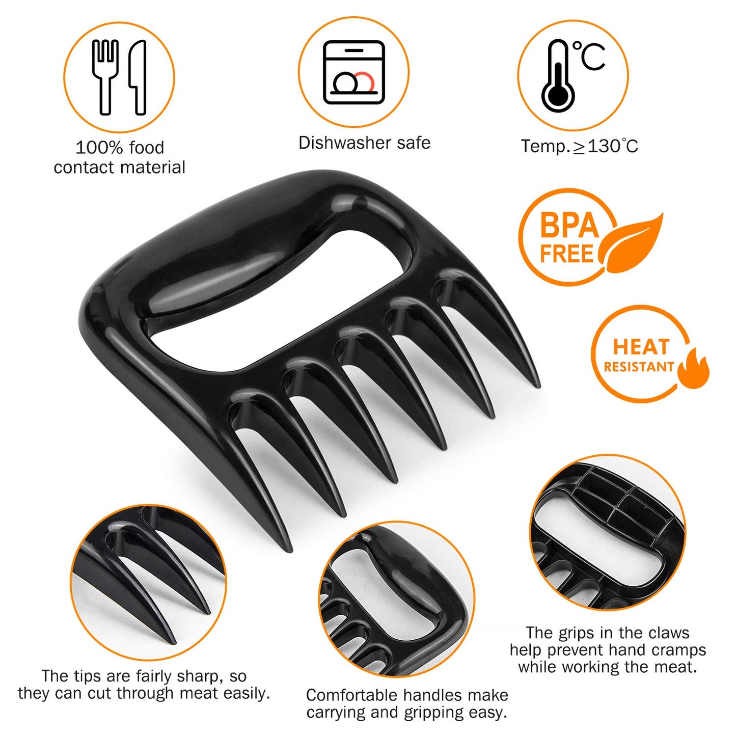 BBQ Meat Shredding Claws (Full Set)