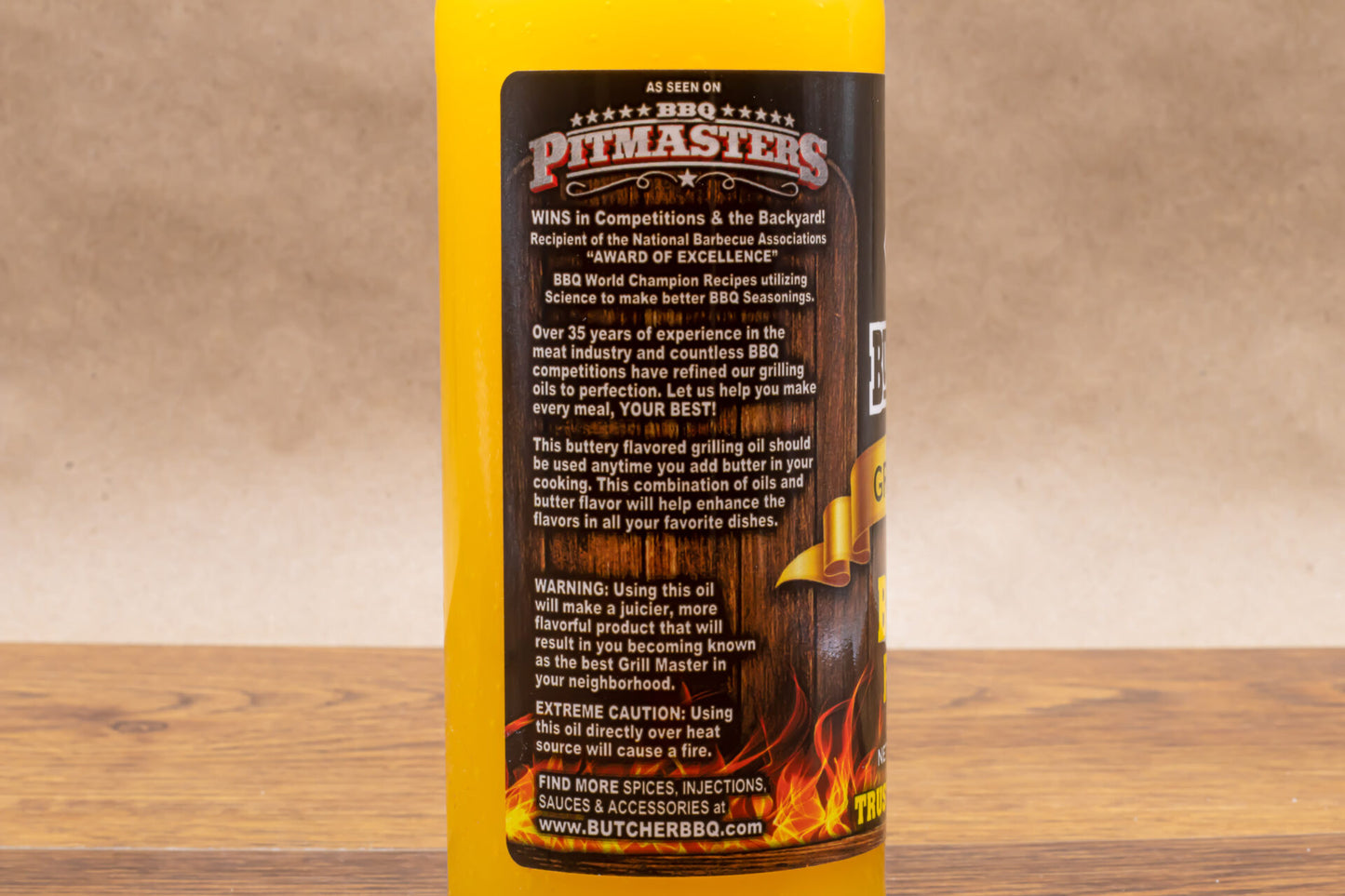 Butcher BBQ Butter Flavor Grilling Oil/Turkey Injection