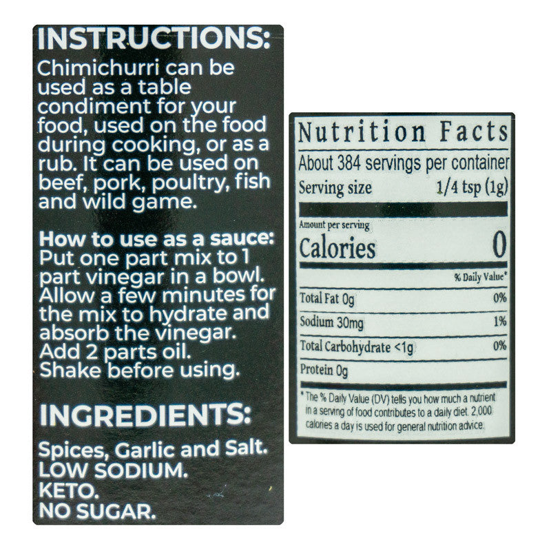 Al Frugoni Chimichurri Original Dry Rub/Mix