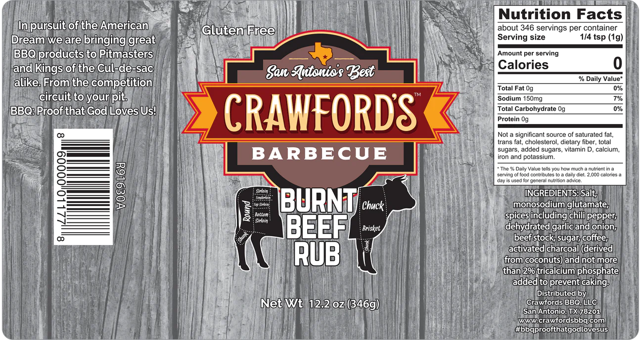 Crawford's Barbecue Burnt Beef Rub