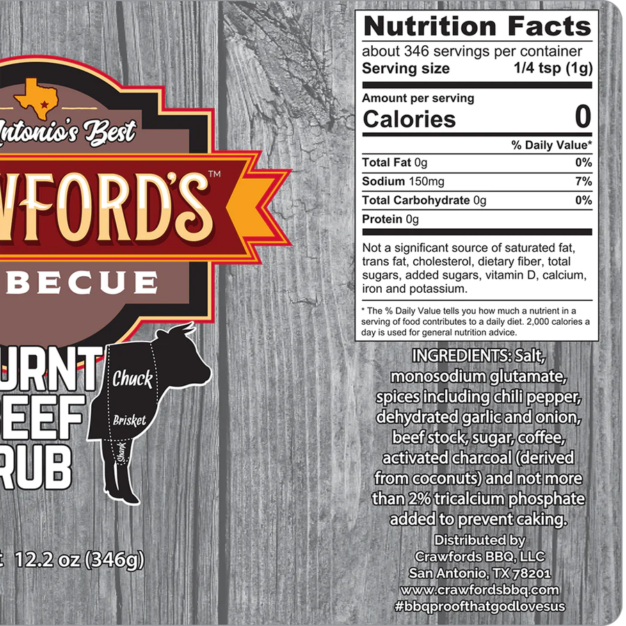 Crawford's Barbecue Burnt Beef Rub
