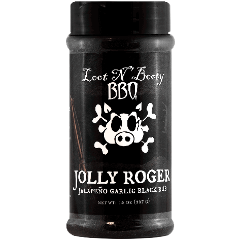 Loot N' Booty BBQ Jolly Roger Jalapeno Garlic Black Rub
