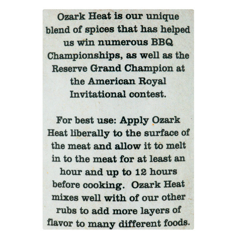 R Butts R Smokin' Ozark Heat BBQ Rub