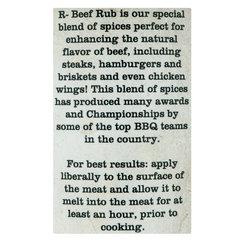 R Butts R Smokin' R-Beef Rub