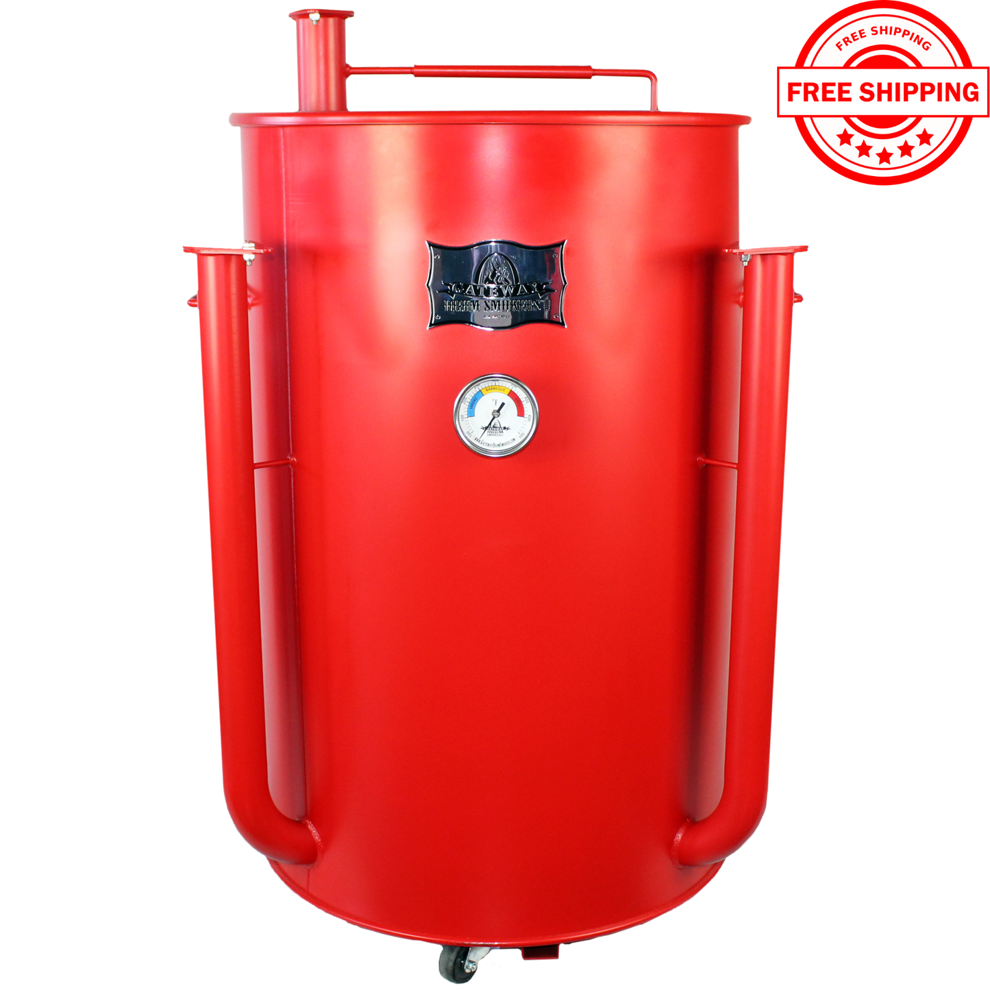 Gateway Drum Smoker Straight Up 55G - Matte Red