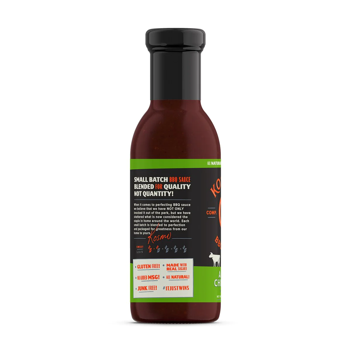 Kosmo's Q Sweet Apple Chipotle BBQ Sauce
