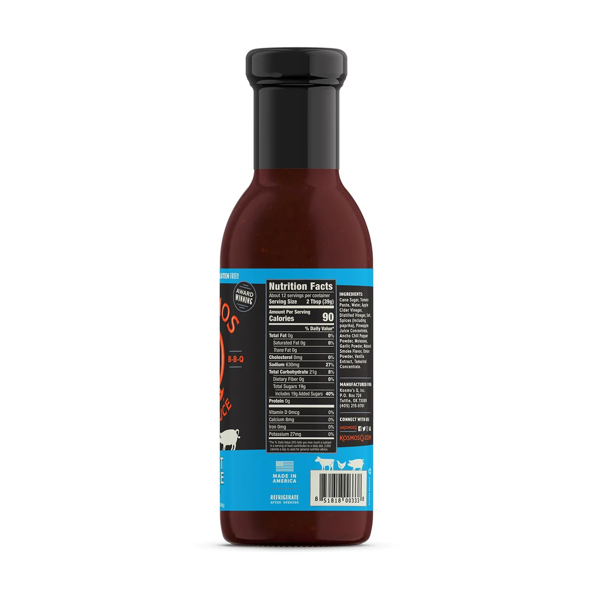 Kosmo's Q Sweet Smoke BBQ Sauce