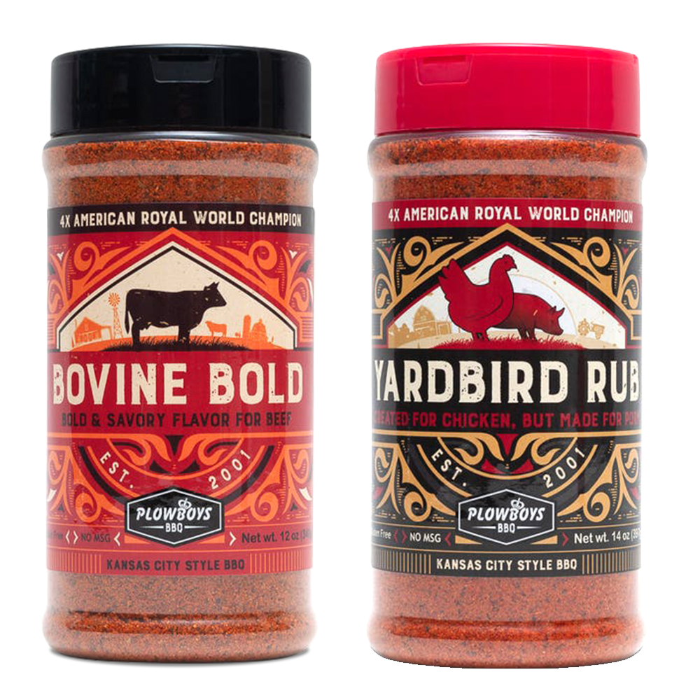 Plowboys Rub Combo Pack - Yardbird & Bovine Bold