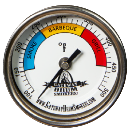 Gateway Drum Smoker Custom Dial Thermometer
