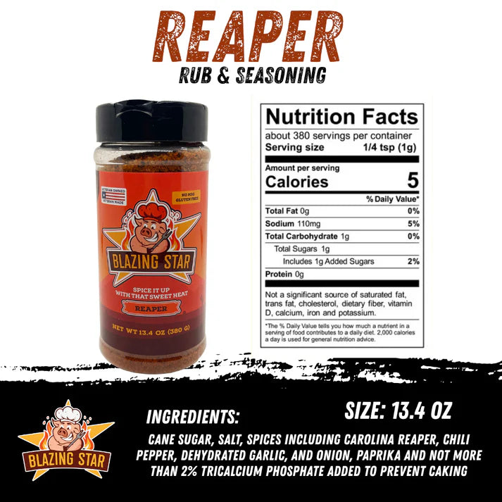Blazing Star Reaper Rub & Seasoning