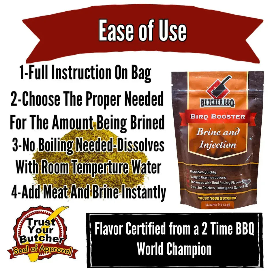 Butcher BBQ Bird Booster Chicken and Turkey Brine & Injection