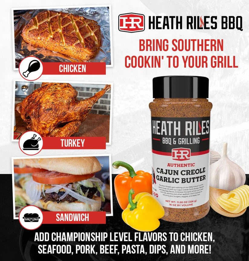 Heath Riles Cajun Creole Garlic Butter Rub