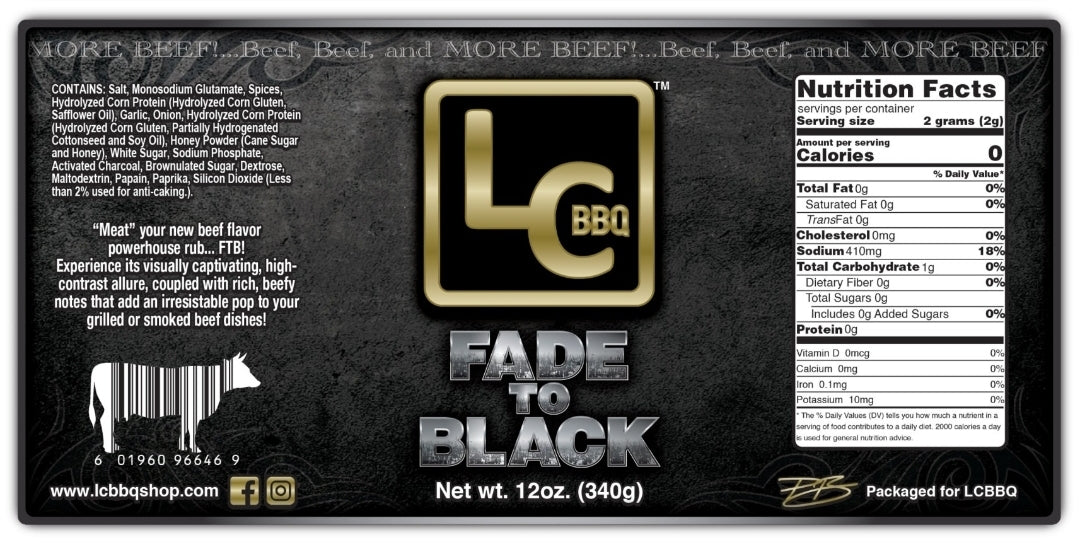 LC BBQ Fade To Black