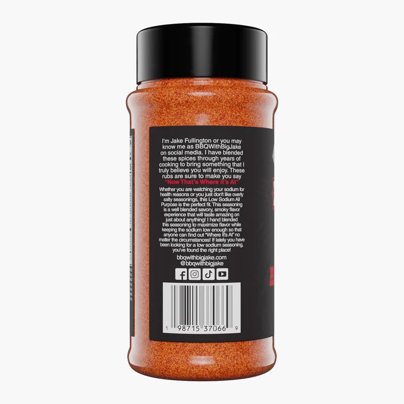 BBQ with Big Jake Low Sodium All Purpose Rub
